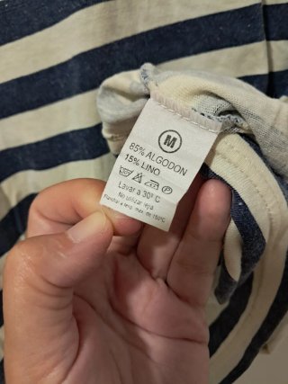 Camiseta algodón y lino