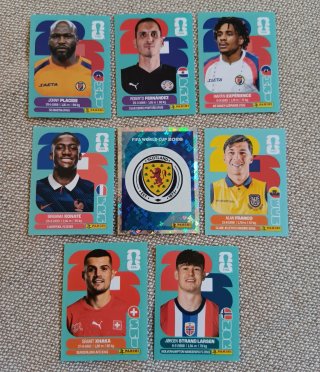 Escudo Cromo SCO 1 Mundial 2026 Panini + 7 cromos