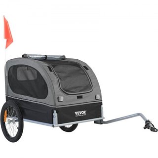Remolque para Perros, Soporta hasta 88 lbs, Carrito para Mascotas, Transportador de Bicicleta, Marco Plegable Fácil con Ruedas de Liberación Rápida, Acoplador Universal para Bicicleta, Reflectores...