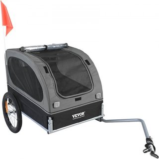 Remolque para Perros, Soporta hasta 88 lbs, Carrito para Mascotas, Transportador de Bicicleta, Marco Plegable Fácil con Ruedas de Liberación Rápida, Acoplador Universal para Bicicleta, Reflectores...