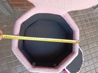 Silla tocador rosa con patas doradas