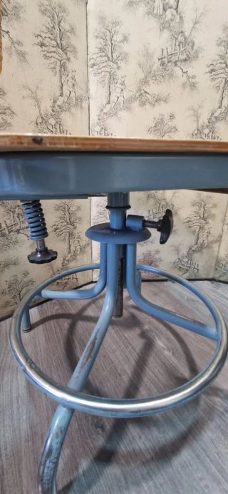 4 Sillas Vintage Estilo Industrial Madera Metal