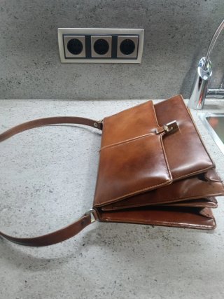 Bolso de piel para señora Vintage