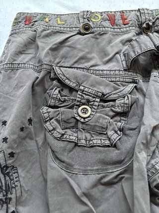 Pantalones cargo grises
