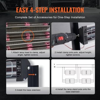 3x Secador de Pintura Radiador Calentador Infrarrojo Lámpara Infrarroja 3kW