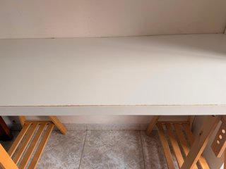 Escritorio caballete madera blanco