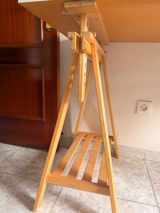 Escritorio caballete madera blanco
