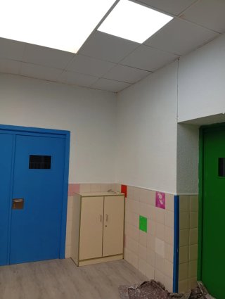 Se acen trabajos de pintura