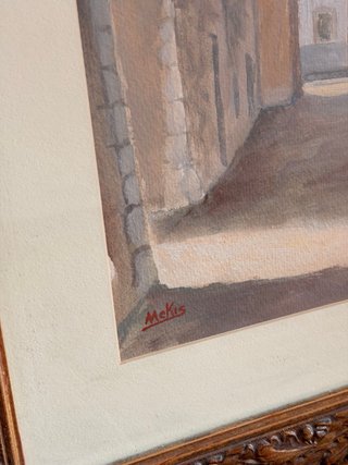 Cuadro al óleo vintage firmado