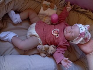Bebé Reborn Vinilo/Tela Ponderada