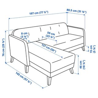 Sofá 3 plazas con chaiselongue