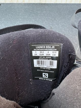 Botas Snowboard Salomon Talla 35.5