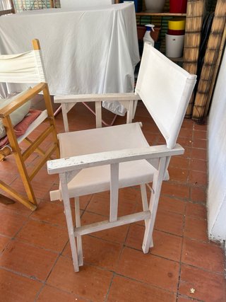 Silla Director Plegable Madera y Tela