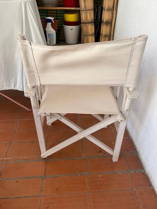 Silla Director Plegable Madera y Tela