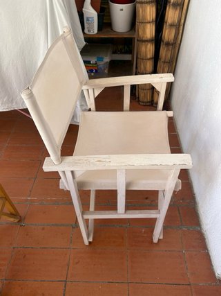Silla Director Plegable Madera y Tela