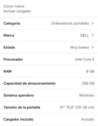 Portátil Dell Vostro 3000 3590 Negro