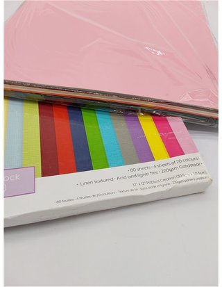 Dovecraft X 12 premium con textura cartulina - papel - multicolor - 31 x 31 x 3 cm)