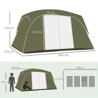 Tienda campaña familiar 4-8 personas