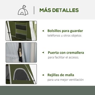 Tienda campaña familiar 4-8 personas