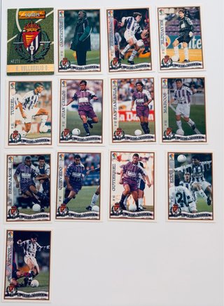 Fichas Liga de fútbol 97-98 Real Valladolid