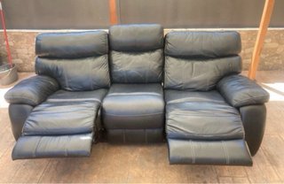 Sofá reclinable 3 plazas negro
