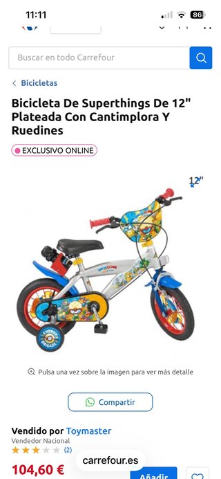 Bicicleta Infantil 12 Superthings
