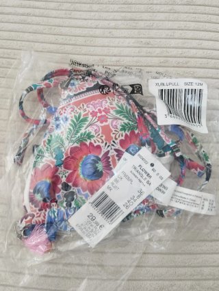 Top bikini triángulo Etam estampado floral
