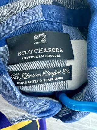 Camisa cuadros Scotch & Soda azul y blanco