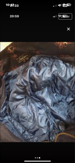 Abrigo vaquero patchwork