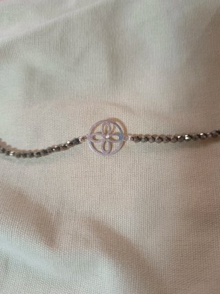 Pulsera Plata y Pirita Sigilo Abundancia