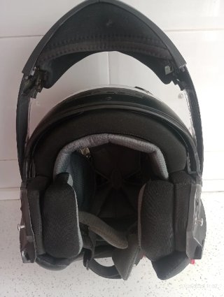 Casco Integral Moto LS2 Negro mate. Modelo FF370,