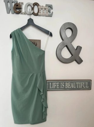 Vestido fiesta verde Lipsy Talla 34