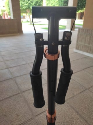 Patinete infantil grande, plegable con suspensión