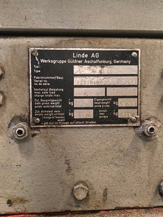 Carretilla elevadora Linde del 82