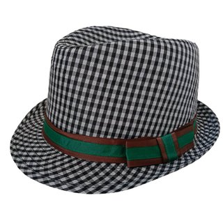 Sombrero ala corta Estilo trilby poliéster. Nuevo