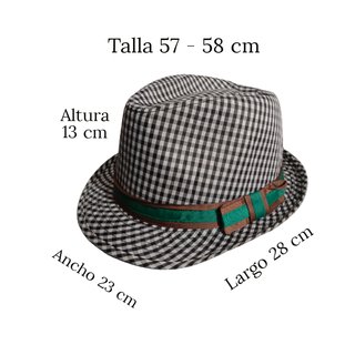 Sombrero ala corta Estilo trilby poliéster. Nuevo