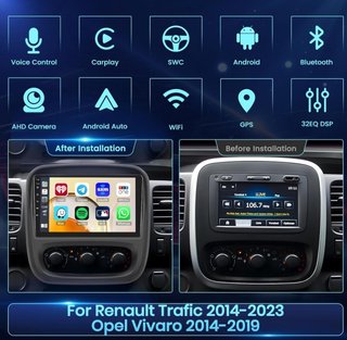 Radio Android 9 2+64GB Trafic Vivaro