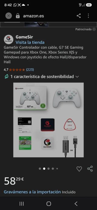 Mando GameSir G7 SE para Xbox