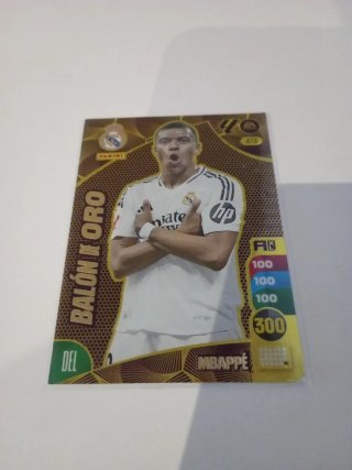 Cromo Mbappé Balón de Oro Adrenalyn XL 2024-25