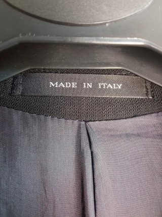 Giacca Emporio Armani 100% Lana Vergine Nera