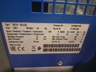 Compresor JAFER 15 kW con secador (2021)