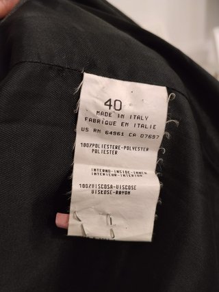 Giacca Blazer Benetton Donna Grigio Antracite 40