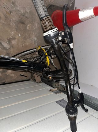 Bicicleta Montaña Doble Suspensión Negra/Amarilla