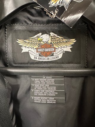 Giacca Pelle Harley-Davidson Nera
