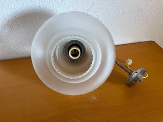 Lámpara colgante cristal vintage dorada