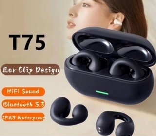 Cuffie T75 Ear Clip Bluetooth 5.3 Impermeabili