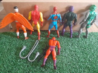 Figuras Marvel Superhéroes 1984 (6 uds)