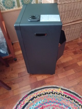 Estufa gas butano/propano negra