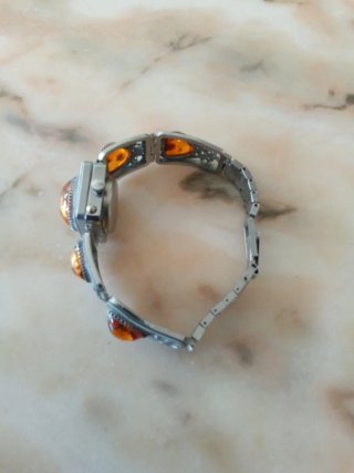 Reloj Chaica Plata y Ámbar Soviético 1970