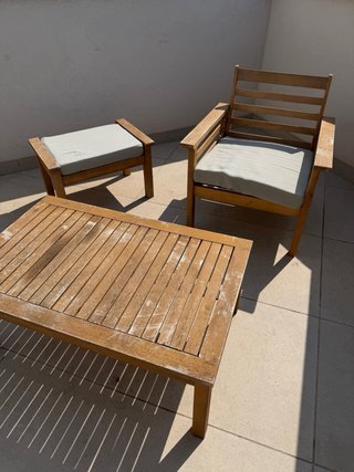 Conjunto Muebles Terraza Madera